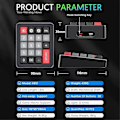 Miniatyrbilde 1 av 5: K812 Mekanisk Tastatur Kablet Hot-Swappable Numpad RGB Mekanisk Gaming Tastatur Programmerbar for Win//Spill Hvit
