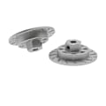 Miniatyrbilde 4 av 5: 4 stk. Metall 1:10 Simuleringsbremseskive RC Bil Oppgraderingsdeler Tilbehør for Axial RBX10 Sølv