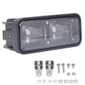 Miniatyrbillede 1 af 5: Dobbelt Linse LED Gaffeltruck Sikkerhedslys Robust Høj Lysstyrke Lige Advarsels Sikkerhedslampe DC12V Blå