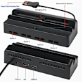 Miniatyrbild 2 av 5: 4-i-1 TV Dockningsstation för Switch/, Kortläsare med 4 Kortplatser, USB-C Port Laddningsstation