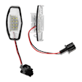 Miniatyrbillede 5 af 5: 2 Par Bil LED Nummerpladelys Nummerpladelygte Lampe til Accord Sort