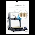 Pikkukuva 4 / 5: 10 kpl messinkisuuttimia Neptune 4Plus/4Max -tulostimille, 0,6 mm korkean lämpötilan suutin 1,75 mm PLA/ABS/PETG/TPU/PC/PP/Nylon-filamentille
