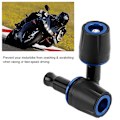 Miniatyrbilde 3 av 4: Universal Slider Ramme Sliders Krasjpute Beskyttelse 10mm Skrue for Kawasaki Z125 Yamaha (Blå)