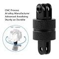 Miniatyrbilde 3 av 5: Vertikal Stativ Forlengelsesarm Aluminium 360-Graders Rotasjon Kamerafeste Vertikal Metall Svivel Stativadapter for Gopro Hero12/11