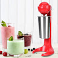 Miniatyrbilde 4 av 5: Dobbelthodet Elektrisk Milkshake Maskin Kaffedrikk Mikser Melkeblender for Hjemmebar EU Plugg 220V