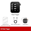 Miniatyrbillede 3 af 5: For X3 Flash Trigger Trådløse Flash Trigger TTL 2.4Ghz OLED TouchScreen Sender til / Kamera