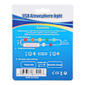 Miniatyrbilde 3 av 5: USB LED Ambient Light 8 Farger RGB Dynamisk Endring Lysstyrke Justerbar Mini Interiør Dekorativ Lampe