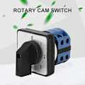 Miniatyrbild 2 av 5: CA10-20 Elektriska Tillbehör 8 Terminaler Montering 20A 5 Positioner Rotary Cam Switch för Hem QinHai