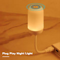 Miniatyrbilde 4 av 5: LED Nattlys Dimbar Høy Lysstyrke Flimmerfri Fleksibel Design Plug Play Justerbar Berøringskontroll USB Sengelampe