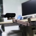 Miniatyrbillede 3 af 5: Metal Justerbar Armlæns Håndledsstøtte Udvidet Musemåtte Armlæn til Computer Ergonomisk Håndkomfort Sølv