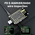 Miniatyrbild 2 av 5: Pocket USB-testare Spänning & Strömtestare USB C Multimeter Snabbladdning