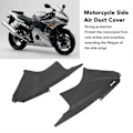 Miniatyrbilde 4 av 5: 1 Par Motorsykkel Side Luftkanal Deksel Kåpe Innlegg Svart Venstre Høyre Kåpe Deflektor Deksel for YZF R6 2003 til 2005
