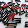 Pikkukuva 2 / 5: 3D Musta 420D Kirjain Takaluukun Merkki Emblem 4-sarjan F32, F33, F36, G22, G23, G26 malleihin
