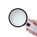 Miniatyrbillede 2 af 4: 10X Stor Dobbelt Lag Optisk Forstørrelsesglas med LED-lys 90mm Linse Smykke Forstørrelsesglas
