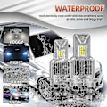 Miniatyrbilde 3 av 4: D4s D4r D2r D2s LED-frontlyspærer 6000k Hvit Konverteringssett Plug and Play Xenon HID Lys Erstatning Canbus Feilfri BNW D2s
