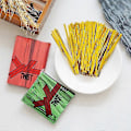 Miniatyrbillede 2 af 5: 760 stk. Bagepose Twist Ties Pakkesnor Dessert Opbevaringspose Emballagestrop Kaesi Rose Red