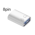 Miniatyrbild 1 av 5: 2-i-1 USB-minne Laddningsdataadapter 5 Gbps Hög Hastighet Stabil Överföring 8-Pin till USB 3.0 Adapter