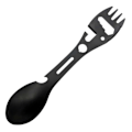 Miniatyrbilde 1 av 5: Multifunksjonell Spork Sklisikkert Håndtak Varmebestandig Dobbel Ende Anti-skålding 10 i 1 Multifunksjonell Spork Husholdningsartikkel