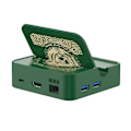 Miniatyrbilde 1 av 5: 6 i 1 Dockingstasjon for Switch med 4K/30Hz USB3.0+USB2.0x2 PD 100W Hurtiglading RJ45 100Mbps Switch TV-Docking