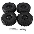 Miniatyrbillede 1 af 5: 4 STK 120mm 2.2 Beadlock Fælgbælte Dæksæt til 1/10 RC Crawler Bil Axial SCX10 Wraith Capra RR10 RBX10 TRX4