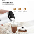 Miniatyrbild 4 av 5: Elektrisk mjölkskummare 4-i-1 600W 240ml/8.12oz Varm och kall mjölkskummare Tyst drift Halkfri mjölkångare i rostfritt stål för Latte Cappuccino