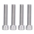 Miniatyrbillede 1 af 5: 4 stk. sekskantbolt med top A2 rustfrit stål 1,25 mm fin stigning fastgørelseshardware M10x50