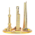 Miniatyrbillede 1 af 4: Shanghai Bygningskollektion Model Oriental Pearl Tower Global Financial Center Souvenir(#3)