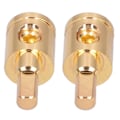 Miniatyrbillede 2 af 5: 2 stk. 0GA Wire Reducer Terminal Connector Ren Kobber Forgyldt til Bil Audio Forstærker Modifikation