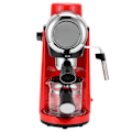 Miniatyrbillede 3 af 5: 0.24L Kaffemaskine Mini SemiAutomatisk 5Bar Pumpe Mælkeskummer Kaffemaskine Rød