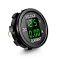 Miniatyrbild 1 av 5: Digital Voltmeter Amperemeter Universal Hög Precision Dubbel LED-Display 12-24v Bil Spänning Ström Monitor Panel För Bil Green