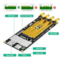 Miniatyrbild 3 av 5: M.2(M.2) 3G/4G/5G-modul till Typ C /USB 3.0-adapter med NANO SIM-kortplats för RM500Q/RM500U /GM800/ SIM8200-modul