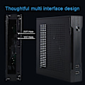 Miniatyrbillede 4 af 5: Computer Case med Holder, der understøtter THIN-ITX Motherboard USB 2.0 Wi-Fi COM Bærbar Mini HTPC Desktop Chassis PC Tilbehør