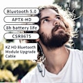 Pikkukuva 4 / 5: KZ 0,75 mm B/C-nastainen Bluetooth-yhteensopiva 5.0 -kuulokekaapeli malleille ZST/ZS10 ZSN/ZSNpro/ZS10pro