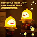 Miniatyrbilde 2 av 5: Tegneserie And Nattlampe Dimbar Myk Belysning Flimmerfri Oppladbar Berøringskontroll LED Bordlampe Silikon Stressreduserende Leke