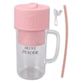 Mini Juicekopp Portabel Uppladdningsbar Blender Juicepress Multifunktionell Stor Kapacitet Blenderkopp för Studenter Hushåll Rosa