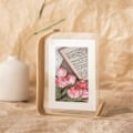 Miniatyrbilde 4 av 5: 8 Tommers DIY Akryl Tre Fotoramme Herbarium Display Bilderamme med Dobbeltsidig Ramme for Bordplate Display Hjemmeinnredning, B