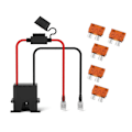 Miniatyrbillede 1 af 5: Ledningsnetstik til Power Wheel 12-Volt SLA Batteri, med 5 stk. 40A Sikringer, også til Batterier med F2 Terminaler