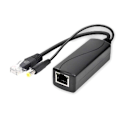Miniatyrbilde 2 av 5: Gigabit Mini PoE Splitter 10/100/1000Mbps POE Splitter DC Utgang 12V Power over Ethernet IEEE 802.3af for IP Kamera Svart