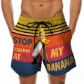 Miniatyrbild 1 av 2: Tryckta badshorts för män sommarsemestershorts style 2 XL