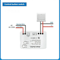 Miniatyrbillede 1 af 5: Tuya Smart Zigbee Switch med Temperatursensor Passiv Tør Kontakt Zigbee Relæ Arbejder med Home Assistant AC 85-250V