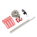 Miniatyrbilde 2 av 5: RC Bil Oppgradering Justerbart Front- og Bakfanger Kit for 1/10 SCX10 TRX4 LCG RC Bil Oppgraderingsdeler Rød