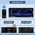 Miniatyrbillede 5 af 5: 6,9 tommer trådløs Carplay bilstereo Single Din Touchscreen bilradio, Android Auto Bluetooth Mirror Link FM Mic SWC
