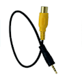 Miniatyrbillede 4 af 5: RCA til 2,5 mm AV-IN Kabel Bil Bakkamera TIL GPS 2,5 mm 0,3 m