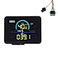 Miniatyrbillede 4 af 5: P5C Elektrisk Cykel LCD Display Meter 24V-60V Ebike Intelligent Display IP67 UART Farverig LCD Display Meter SM 5+2PIN