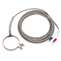 Miniatyrbilde 1 av 5: Termoelementgjenge Høy Sensitivitet Bredt Måleområde 0?400C Multi Størrelse Temperaturkontroller Probe for Industri 5 Meter