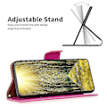 Miniatyrbilde 2 av 5: For Xiaomi Redmi Note 13 Pro 5G Telefondeksel Solid Farge PU Lær Stativ Visningsdeksel Litchi Tekstur Rose