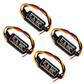 Miniatyrbilde 2 av 5: 4 stk. DC9?26V LED Bremselys Blinklys Strobe Kontroller 16 Moduser Justerbar for Bil Motorsykkel
