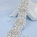 Miniatyrbillede 2 af 5: Brudebælte Håndlavet Krystal Rhinestone Flettet Brudekjole Bælte til Brudekjoler Style D