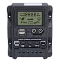 Miniatyrbild 1 av 5: Dubbel USB Solcellsladdningsregulator ABS LCD-Display PWM Laddningsregulatorer Ljuskontroll 12V24V30A 390W 780W