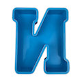 Miniatyrbillede 1 af 2: Alphabet Kagebageform Engelsk Bogstav Silikoneform 3d Alfabet Bogstav N